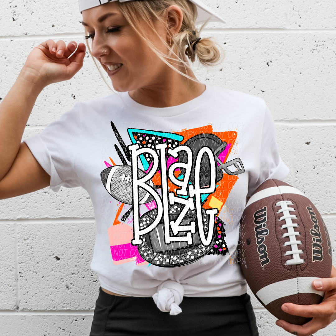 Bright Retro Football Mascots (Listing 1 of 2)