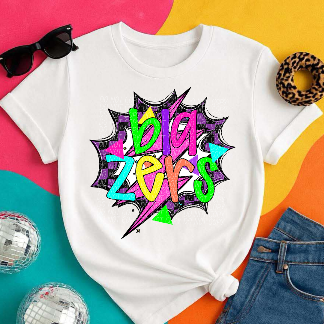 80's Hero Mascots Youth DTF Print