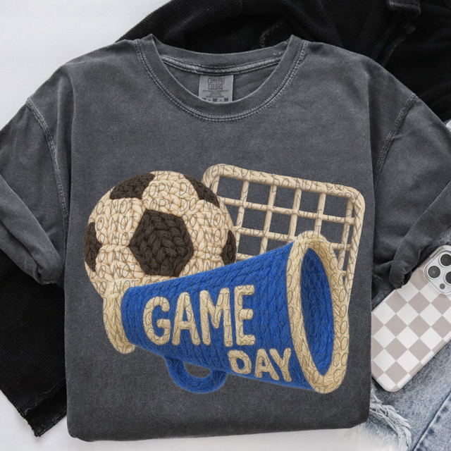 Yarn Game Day Soccer DTF Print