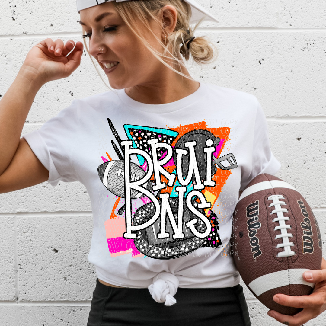 Bright Retro Football Mascots (Listing 1 of 2)