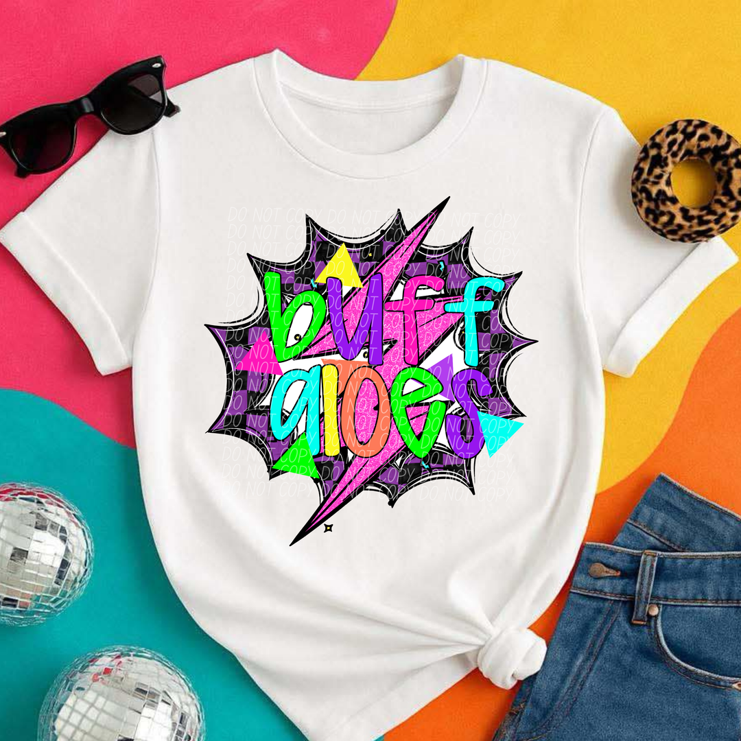 80's Hero Mascots Youth DTF Print