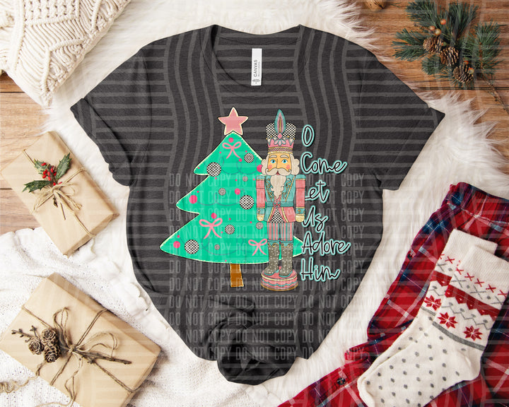 O Come Let Us Adore Him DTF Print