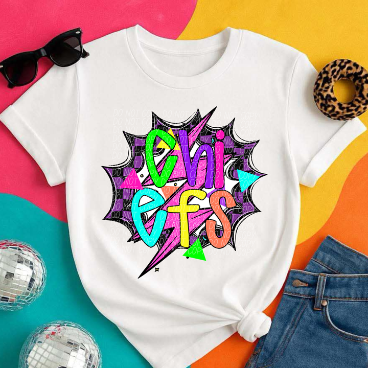 80's Hero Mascots Youth DTF Print