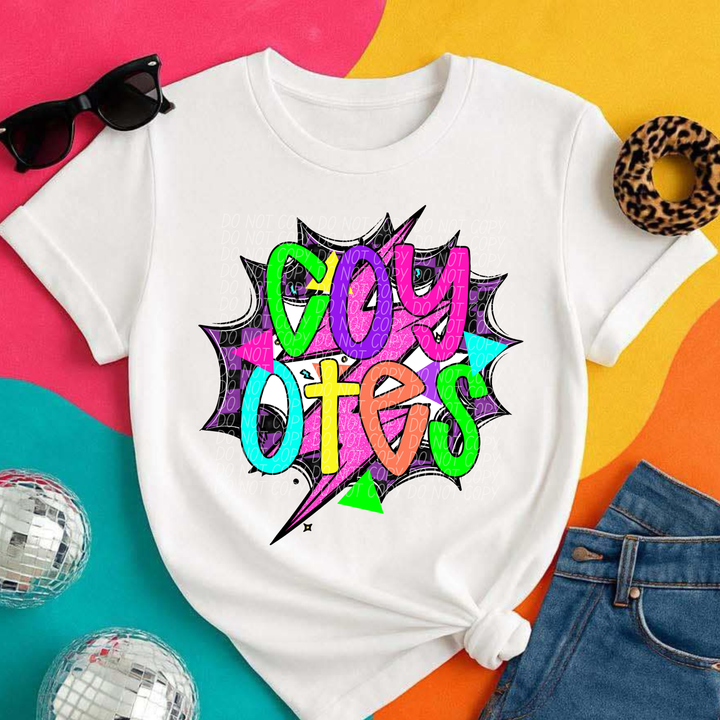 80's Hero Mascots Youth DTF Print