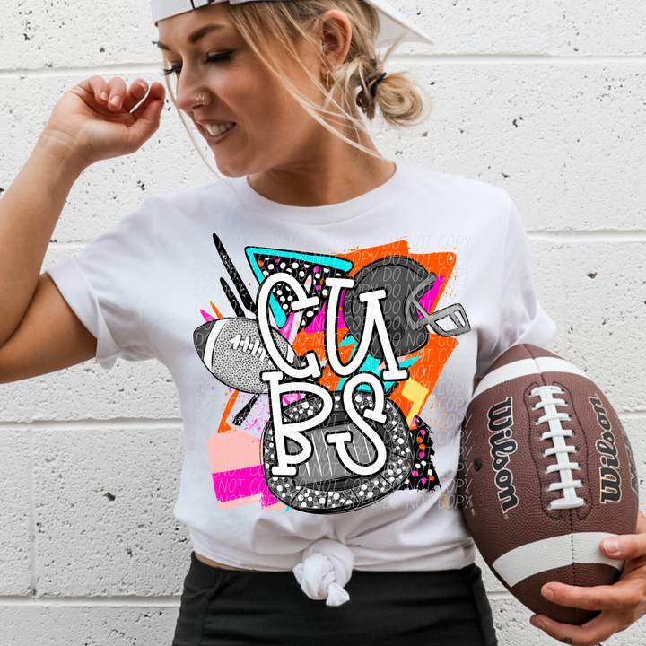 Bright Retro Football Mascots (Listing 1 of 2)