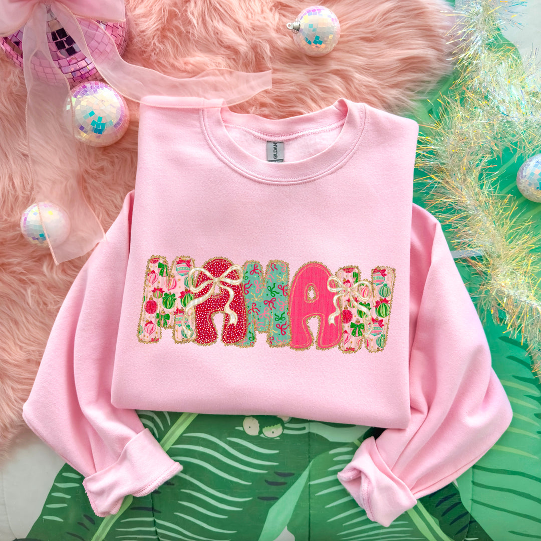 Christmas Bow Lace Collection DTF Print