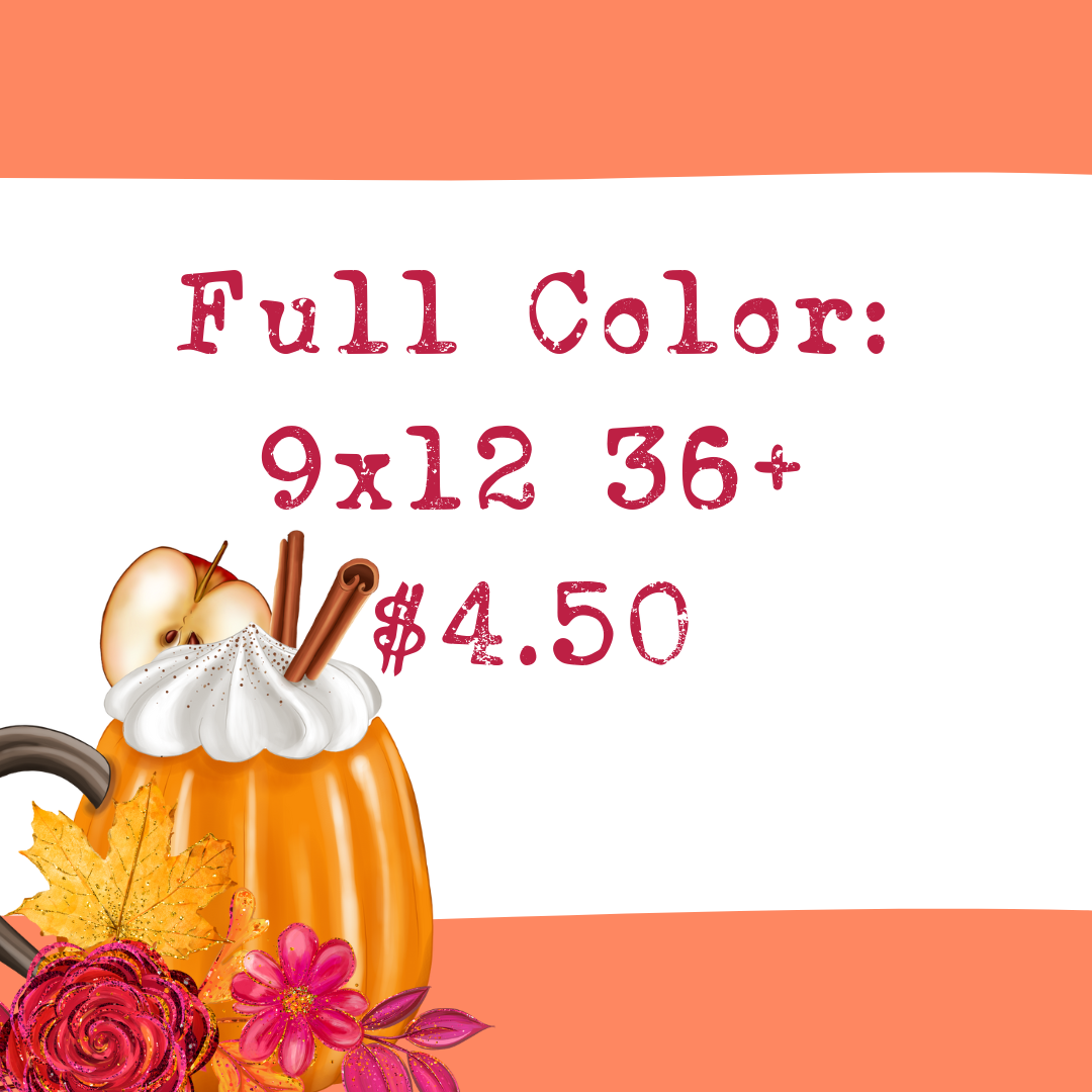 Custom Traditional Screens - (36+) Full Color up to size 9x12