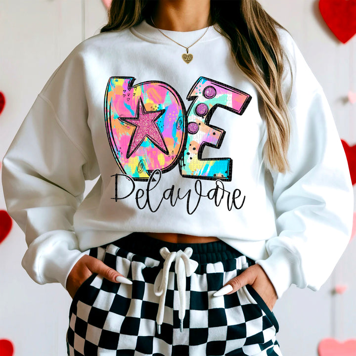 50 States Neon Splashes Collection DTF Print