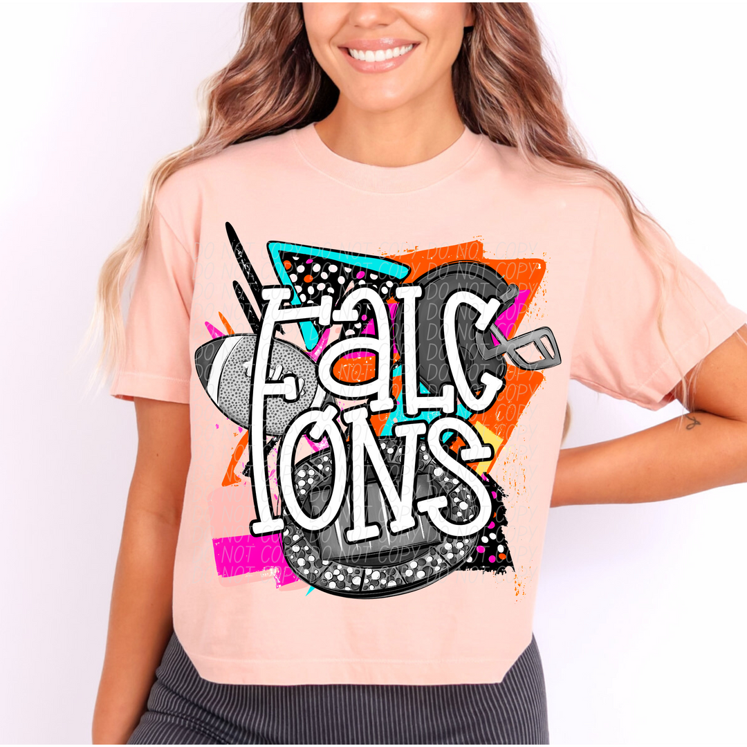 Bright Retro Football Mascots (Listing 1 of 2)