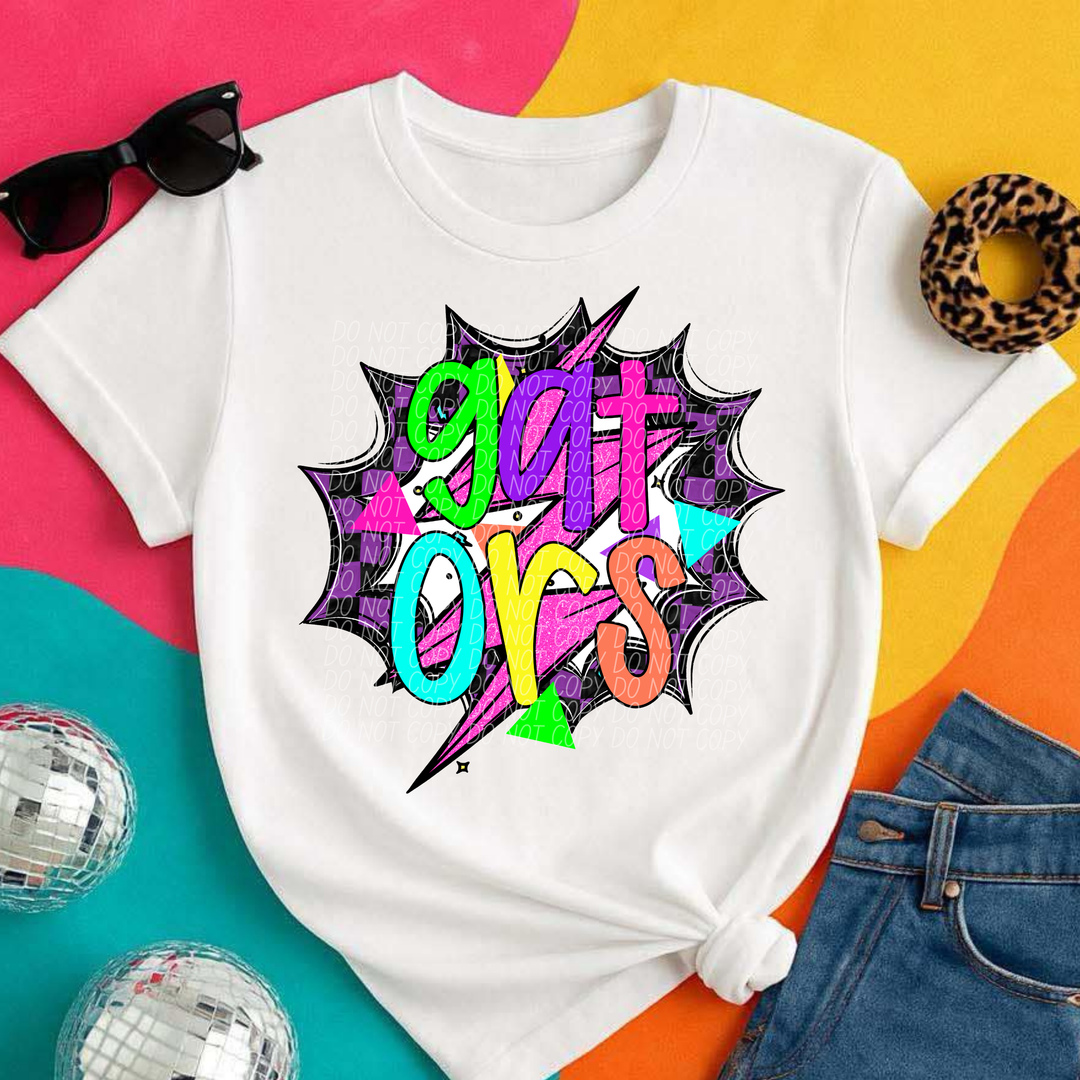 80's Hero Mascots Youth DTF Print