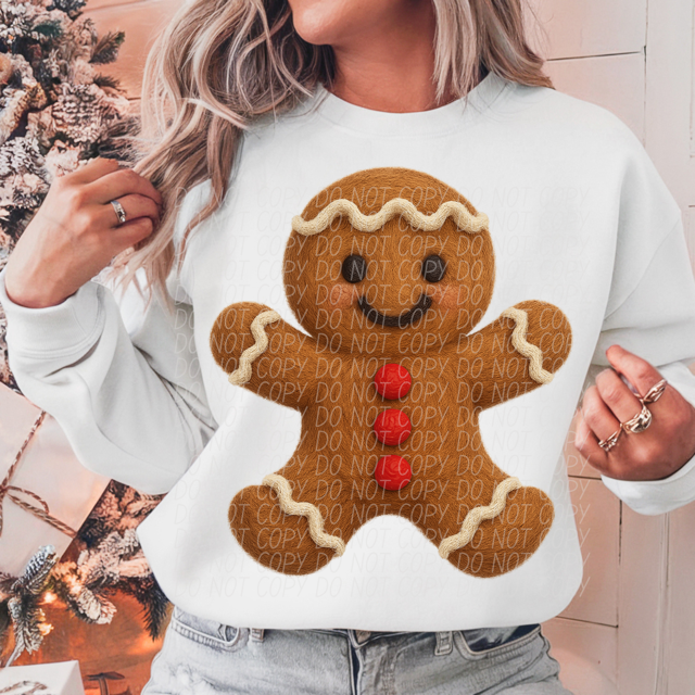 Gingerbread Man DTF Print