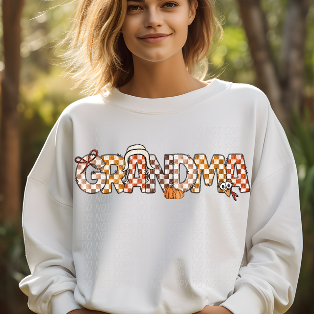 Thanksgiving Names DTF Print