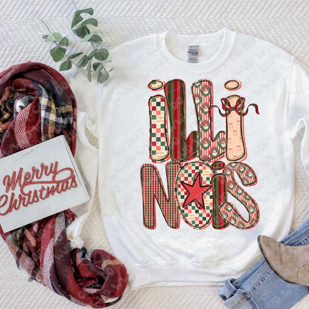 Merry State Alpha DTF Print