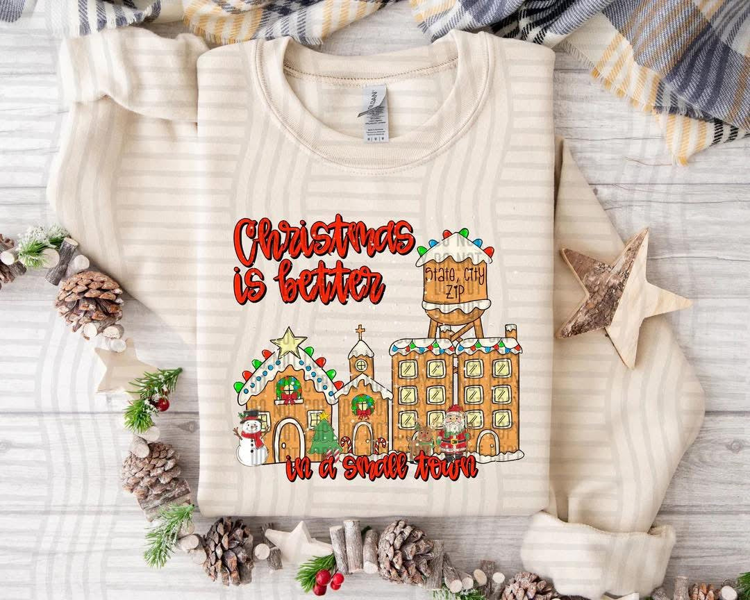 Christmas In A Small Town Custom Design Mockup Fee ONLY - No Prints - No Digitals