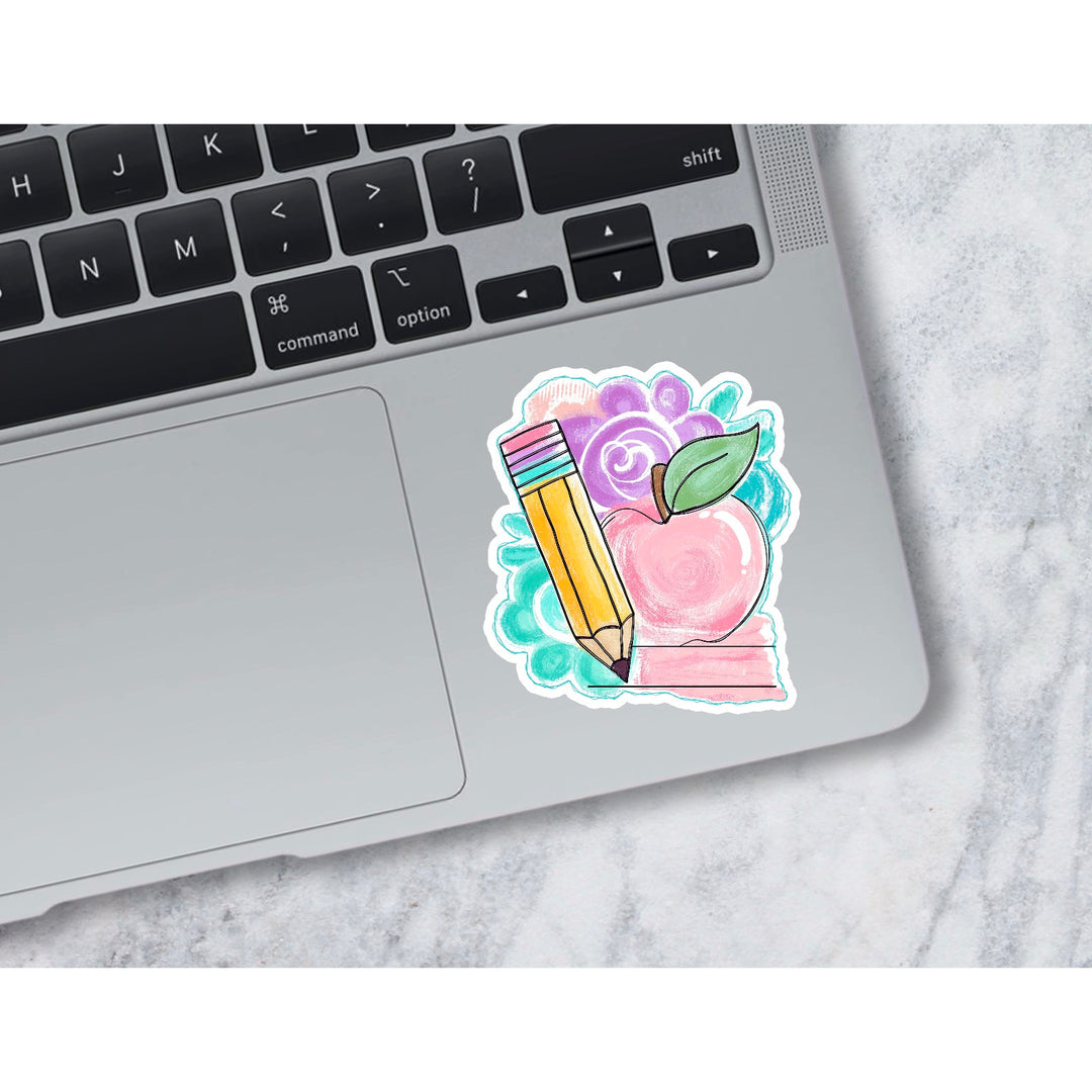 Teacher Pencil Die Cut Stickers