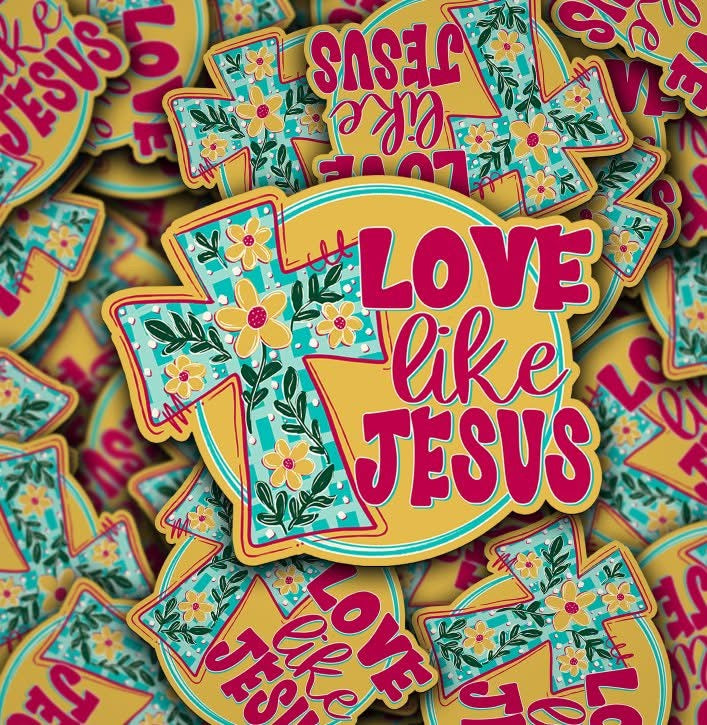 Love Like Jesus Die Cut Stickers