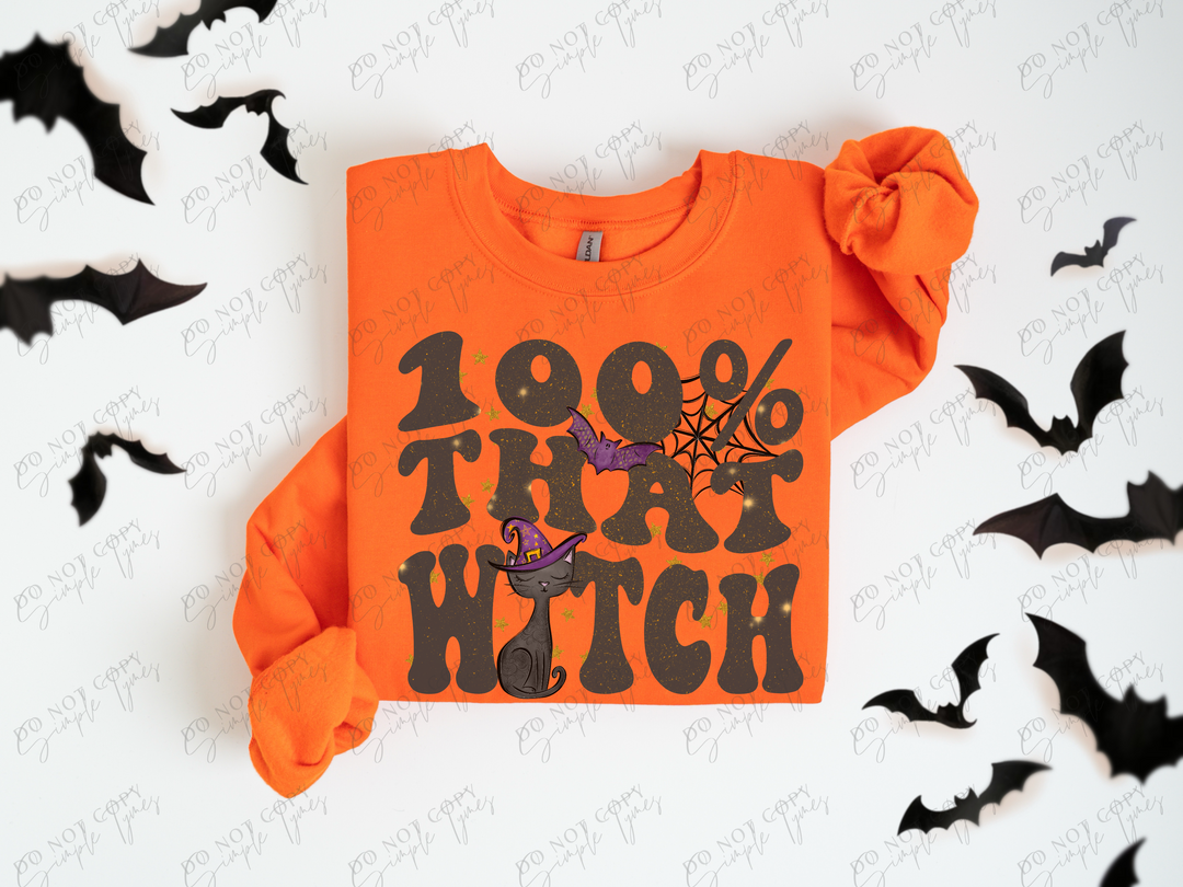 100% That Witch DTF Print