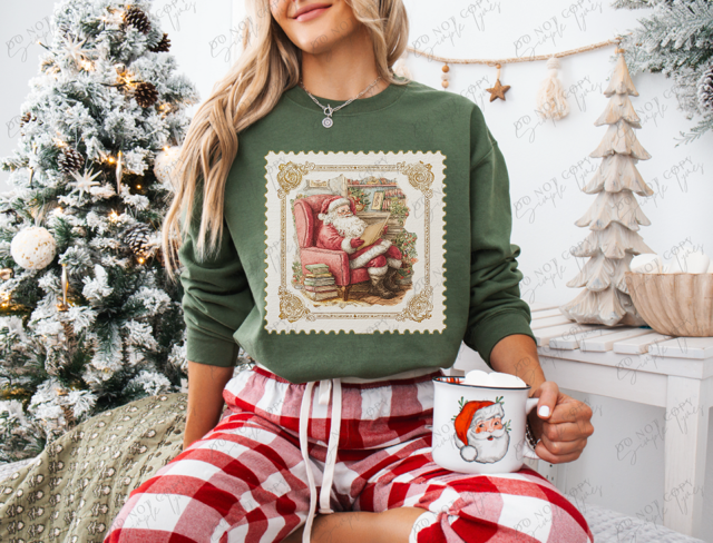 Christmas Stamp DTF Print