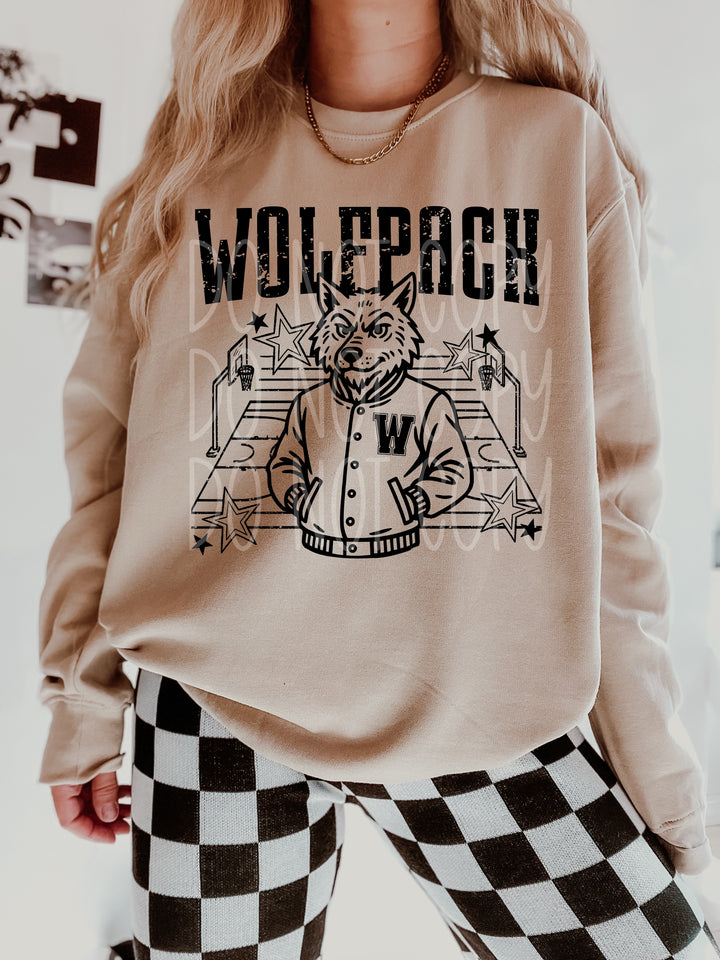 Basketball Letterman Mascots DTF Print