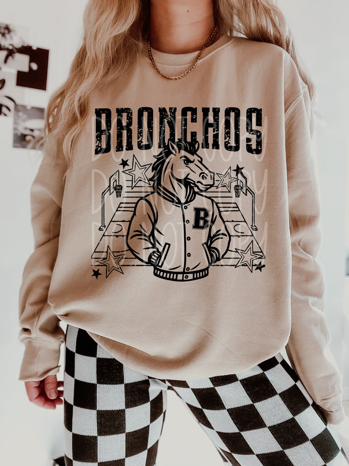 Basketball Letterman Mascots DTF Print