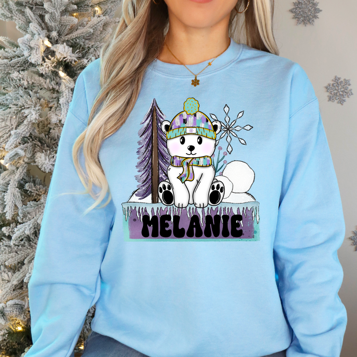 Customized Polar Bear DTF Print