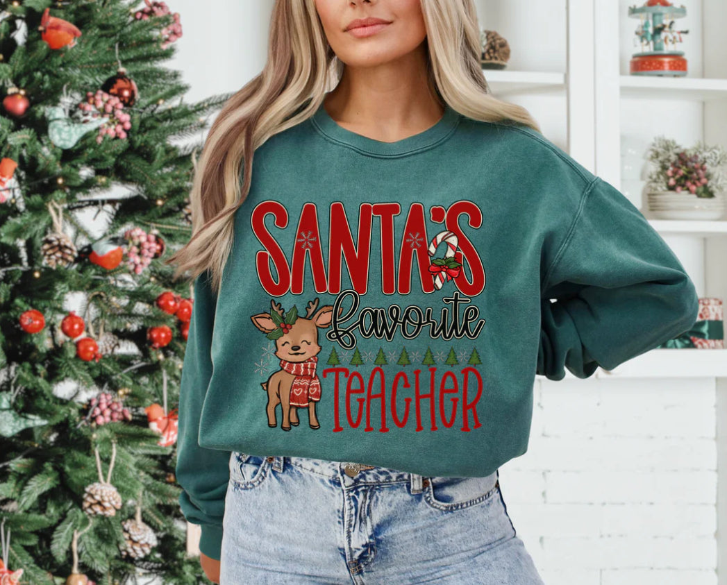 Customized Santa’s Favorite DTF Print