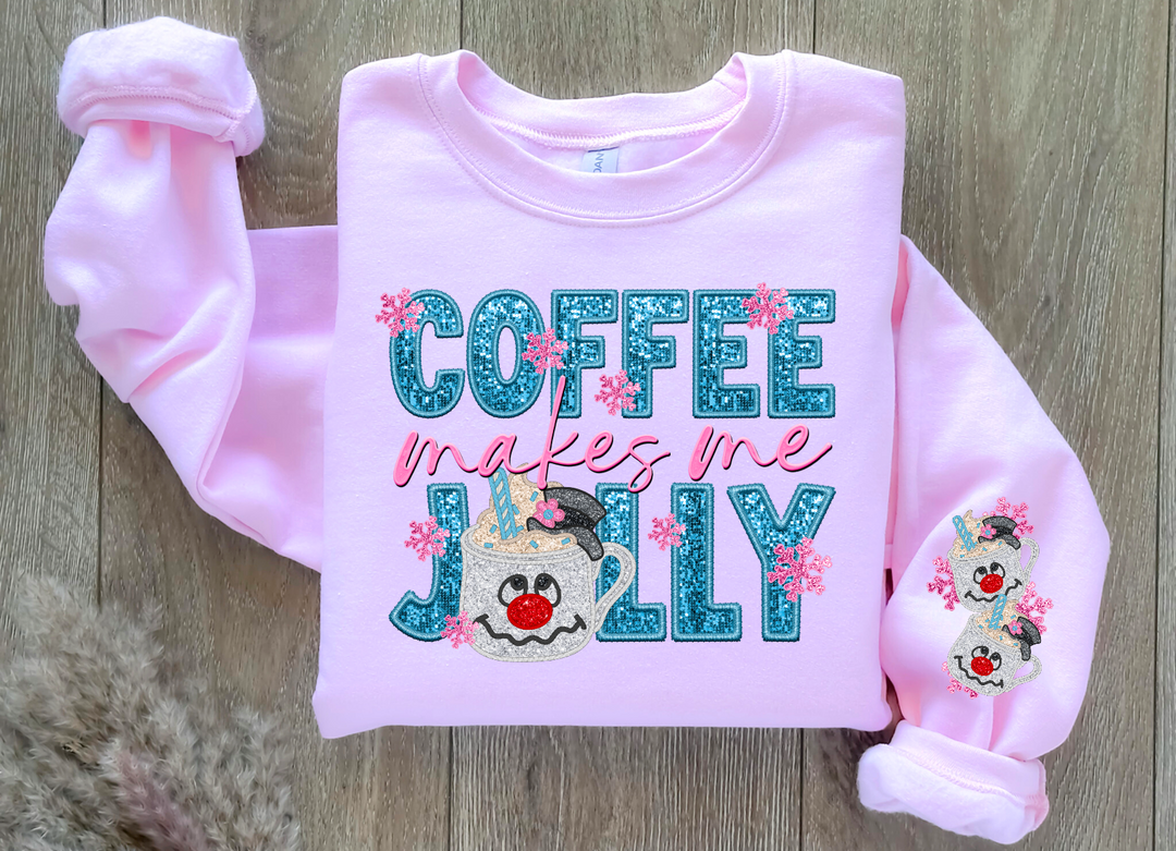 Coffee Makes Me Jolly FRONT DTF Print