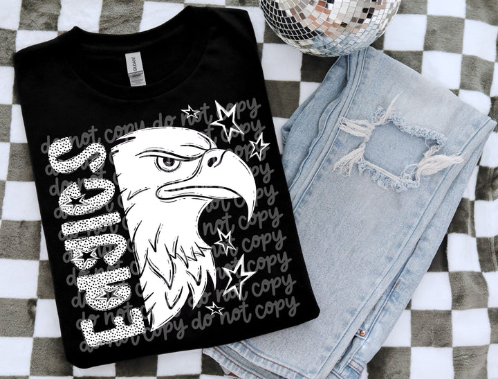 BW Dottie Mascots DTF Print