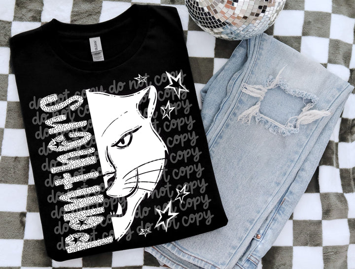 BW Dottie Mascots DTF Print