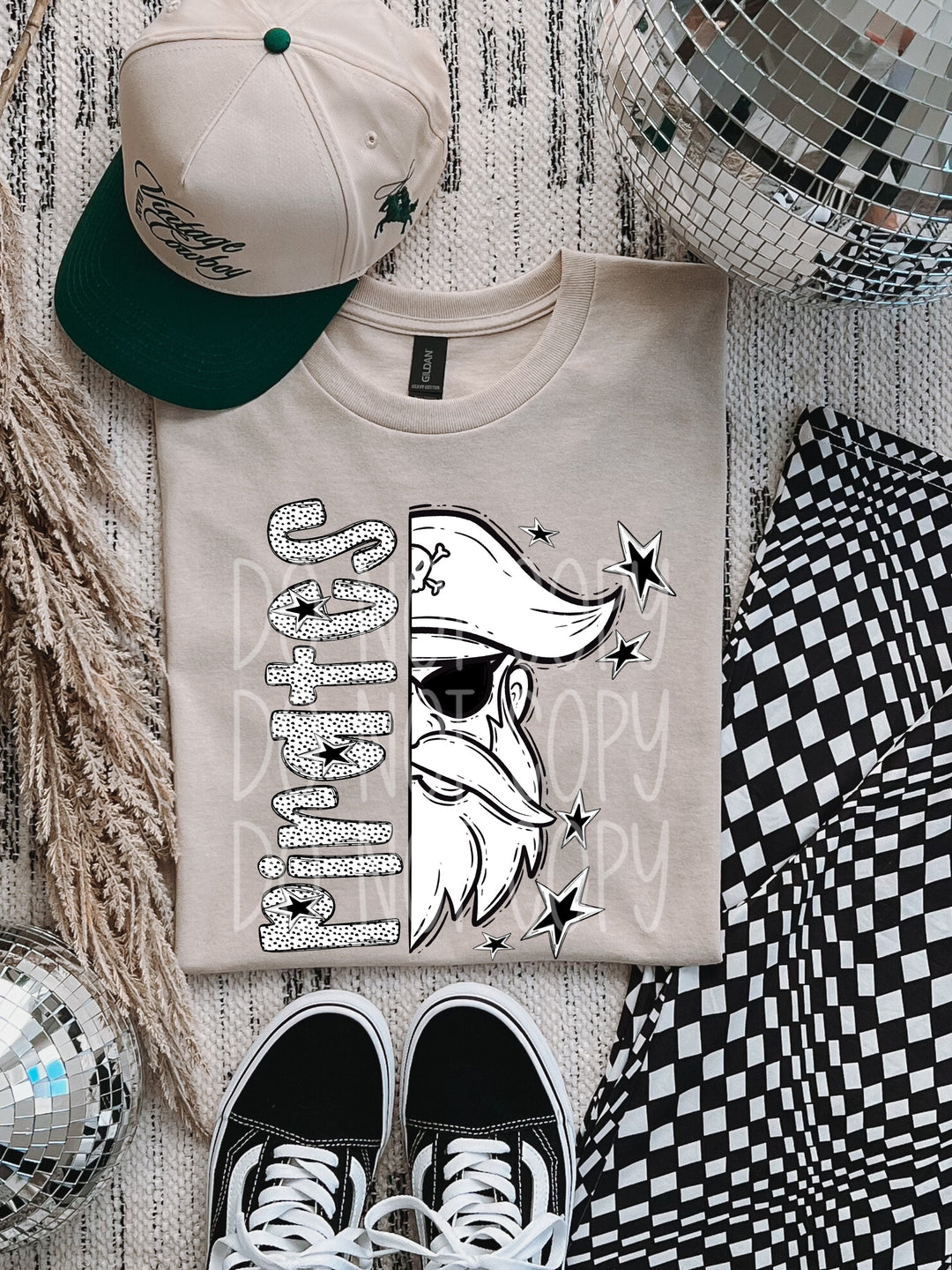 BW Dottie Mascots DTF Print