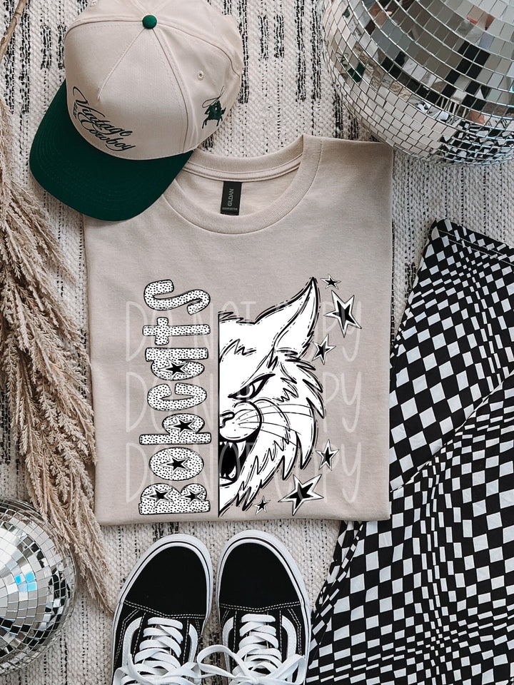 BW Dottie Mascots DTF Print