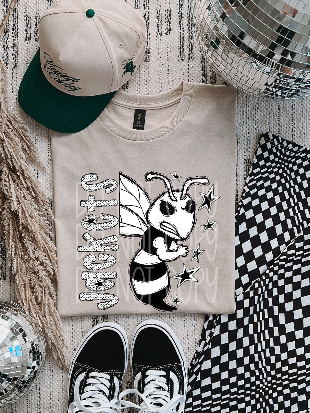 BW Dottie Mascots DTF Print