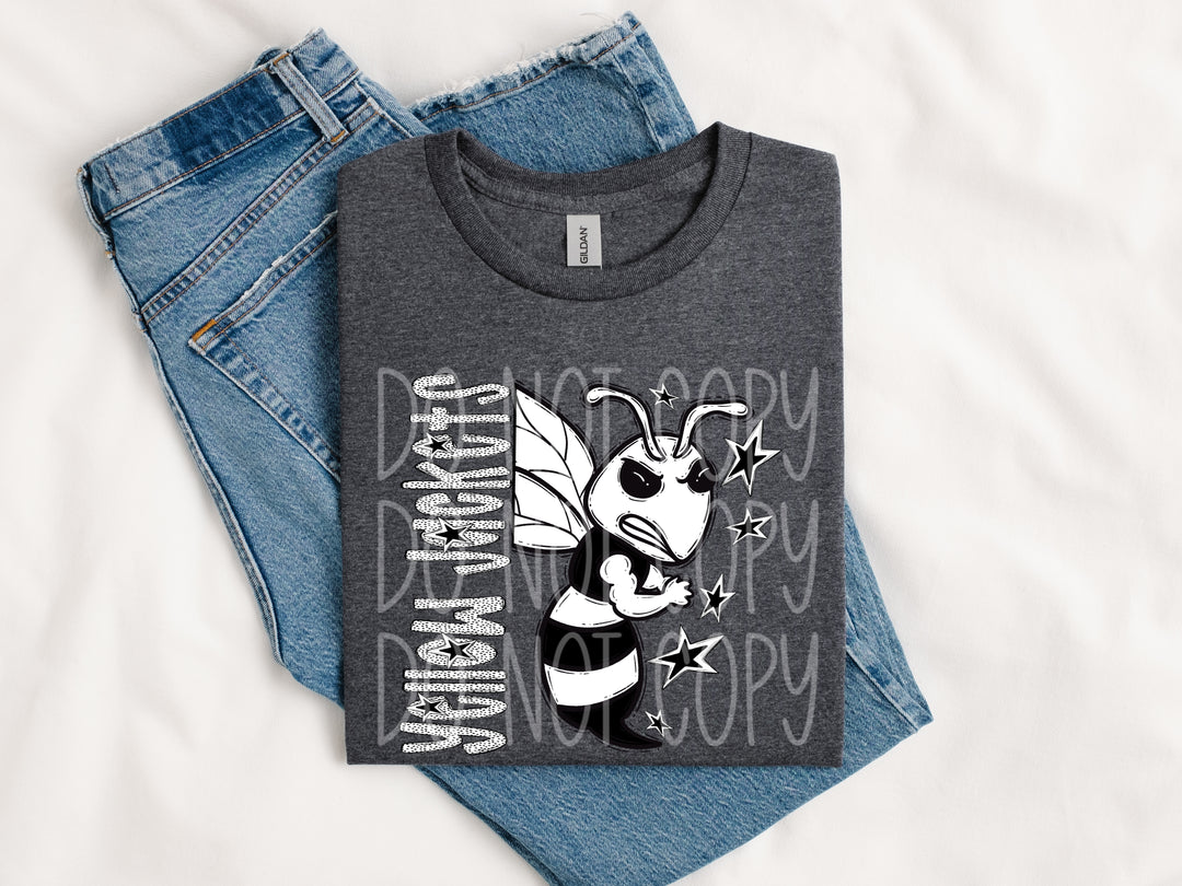 BW Dottie Mascots DTF Print