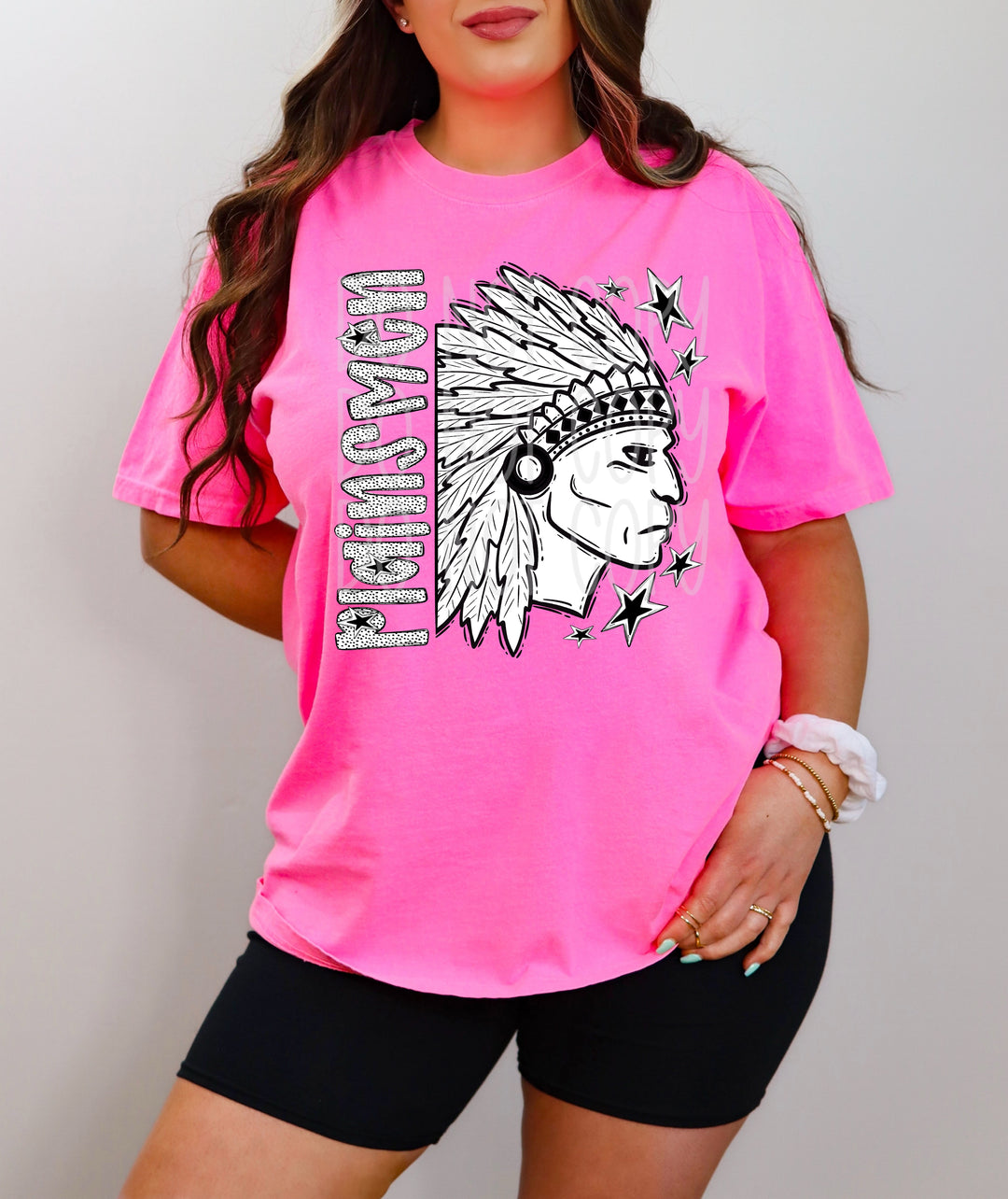 BW Dottie Mascots DTF Print