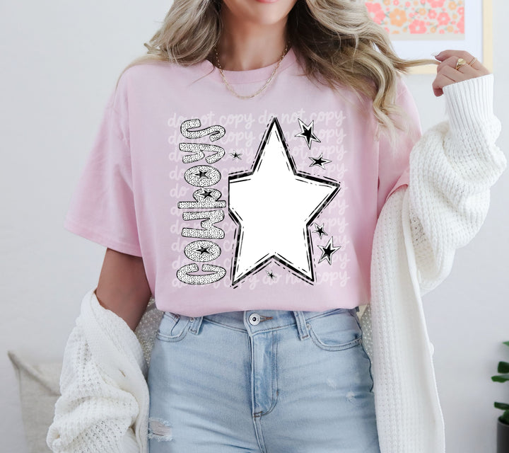 BW Dottie Mascots DTF Print