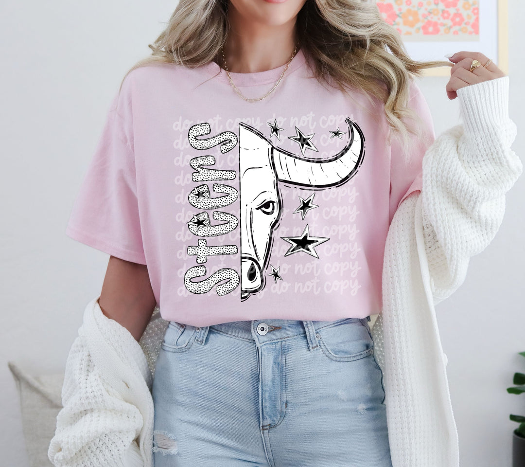 BW Dottie Mascots DTF Print