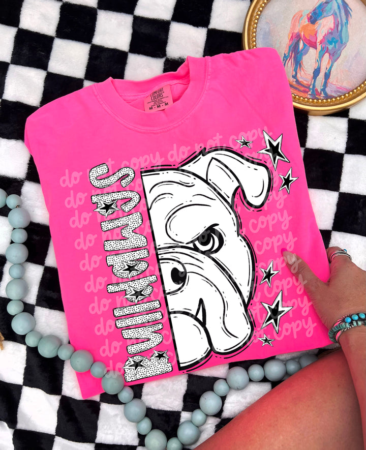 BW Dottie Mascots DTF Print