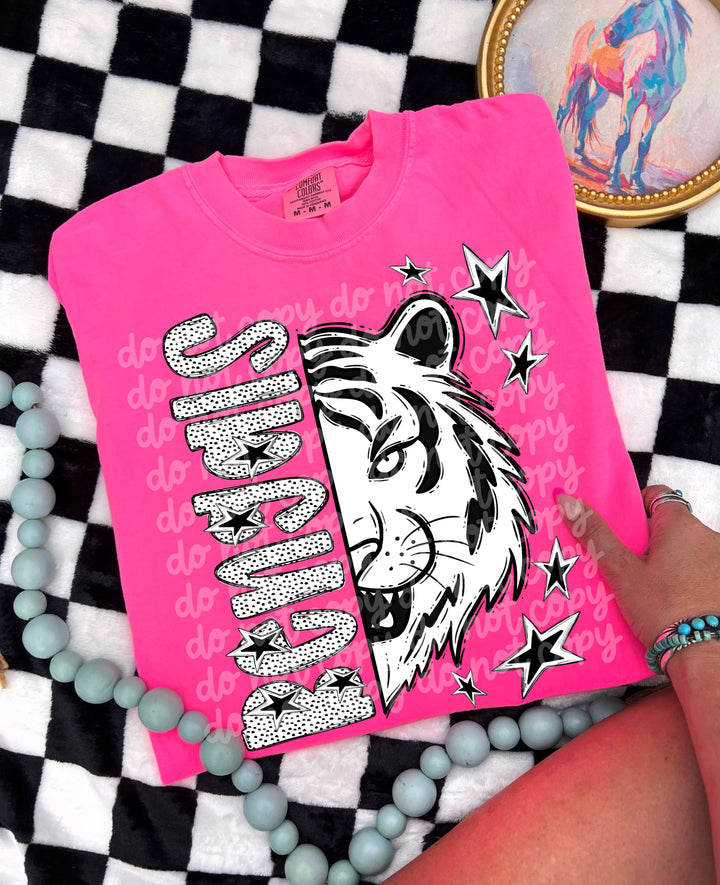 BW Dottie Mascots DTF Print