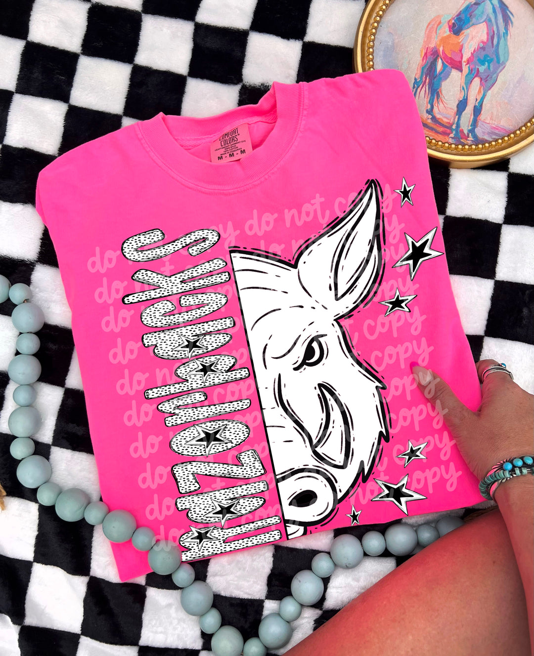 BW Dottie Mascots DTF Print