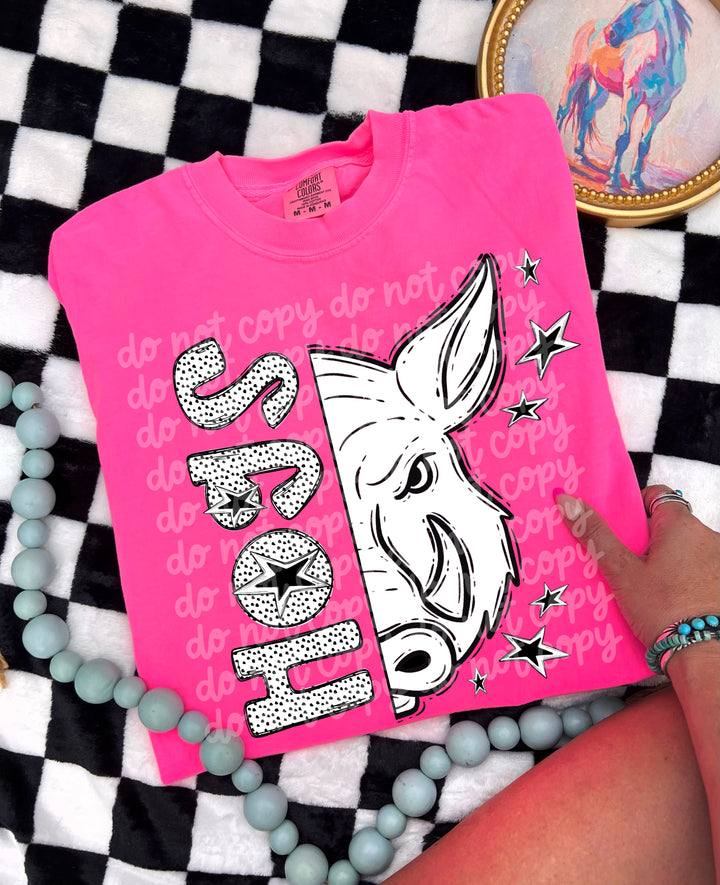 BW Dottie Mascots DTF Print