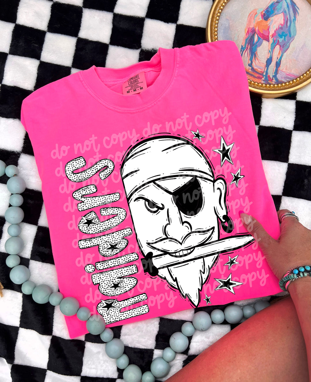 BW Dottie Mascots DTF Print