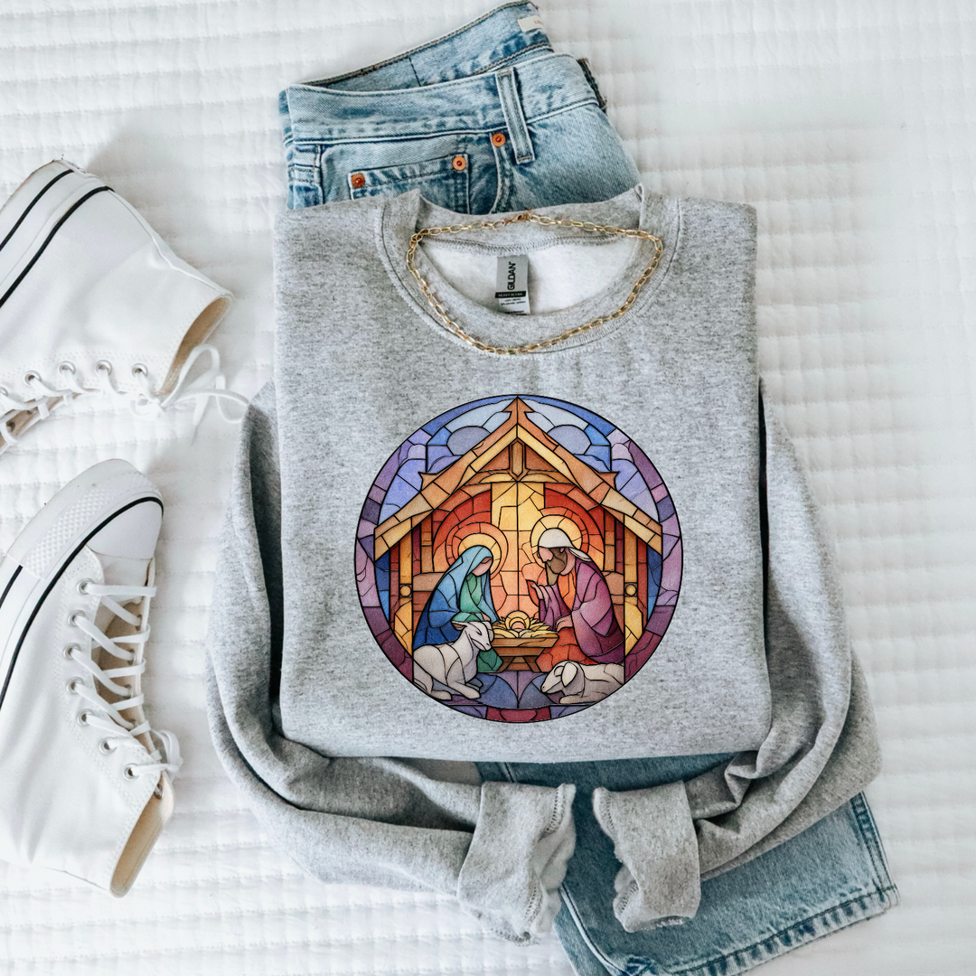 Mosaic Nativity DTF Print