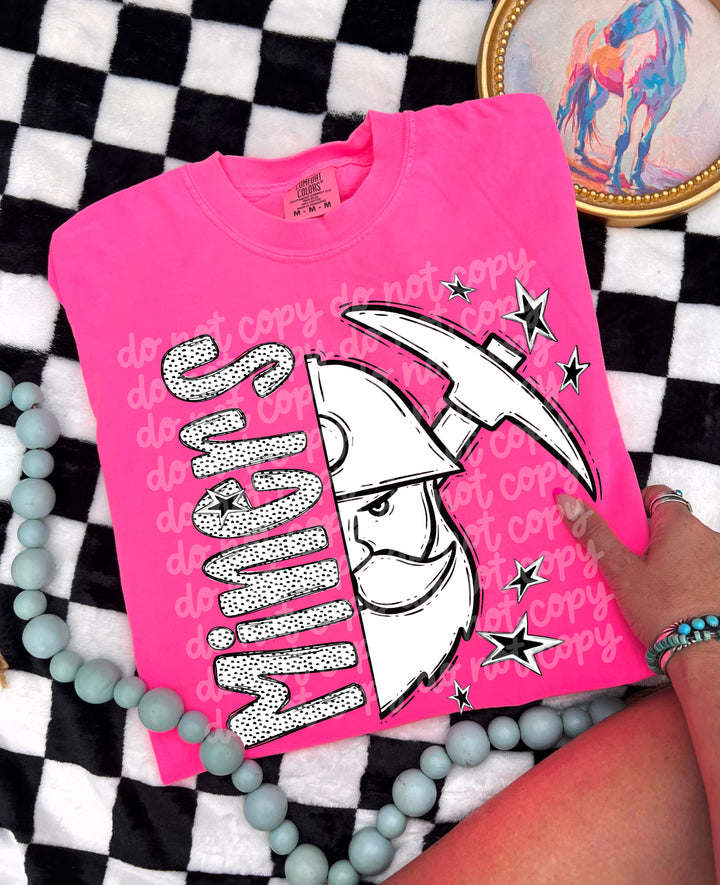 BW Dottie Mascots DTF Print