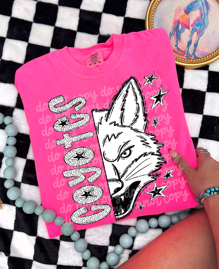 BW Dottie Mascots DTF Print