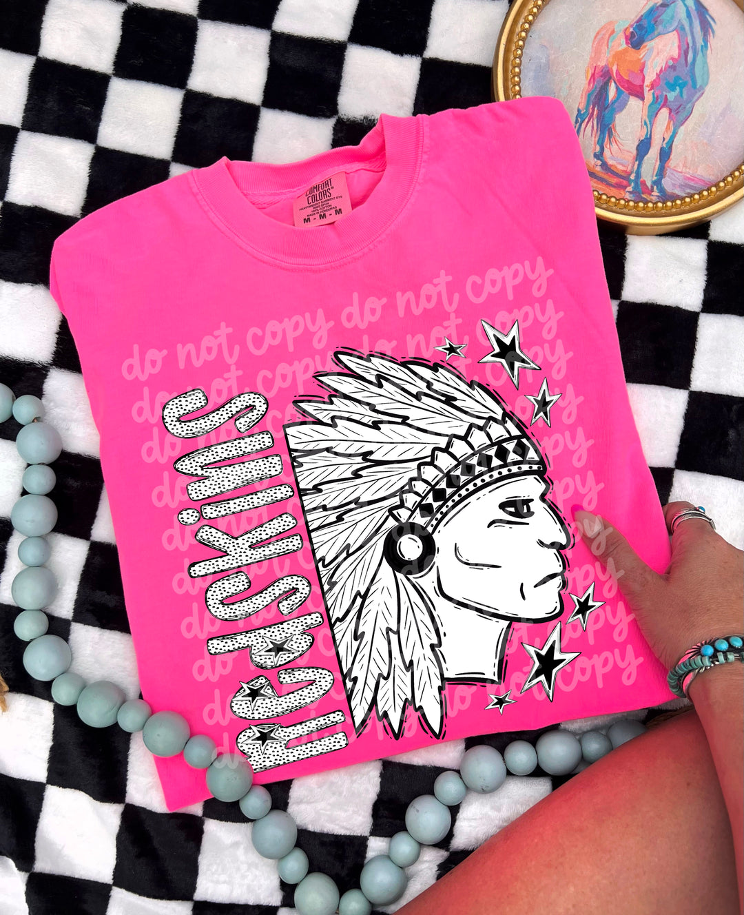 BW Dottie Mascots DTF Print