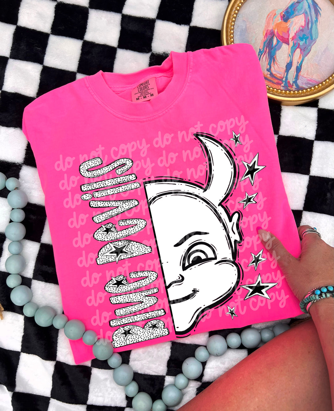 BW Dottie Mascots DTF Print