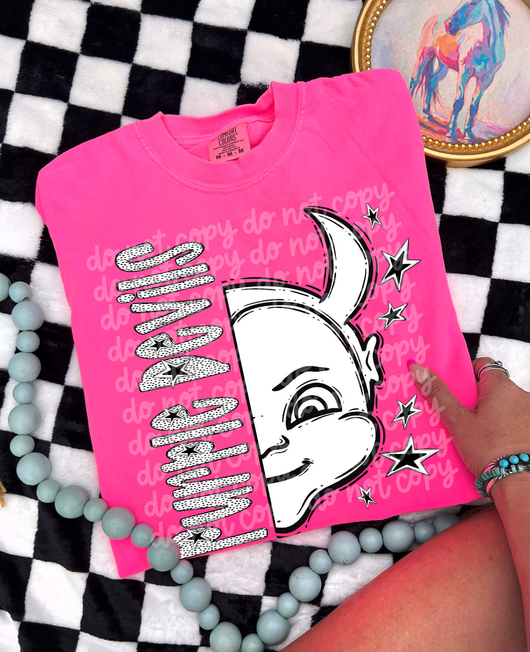 BW Dottie Mascots DTF Print