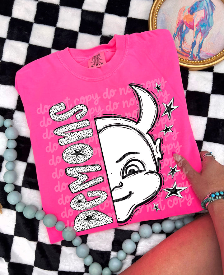 BW Dottie Mascots DTF Print