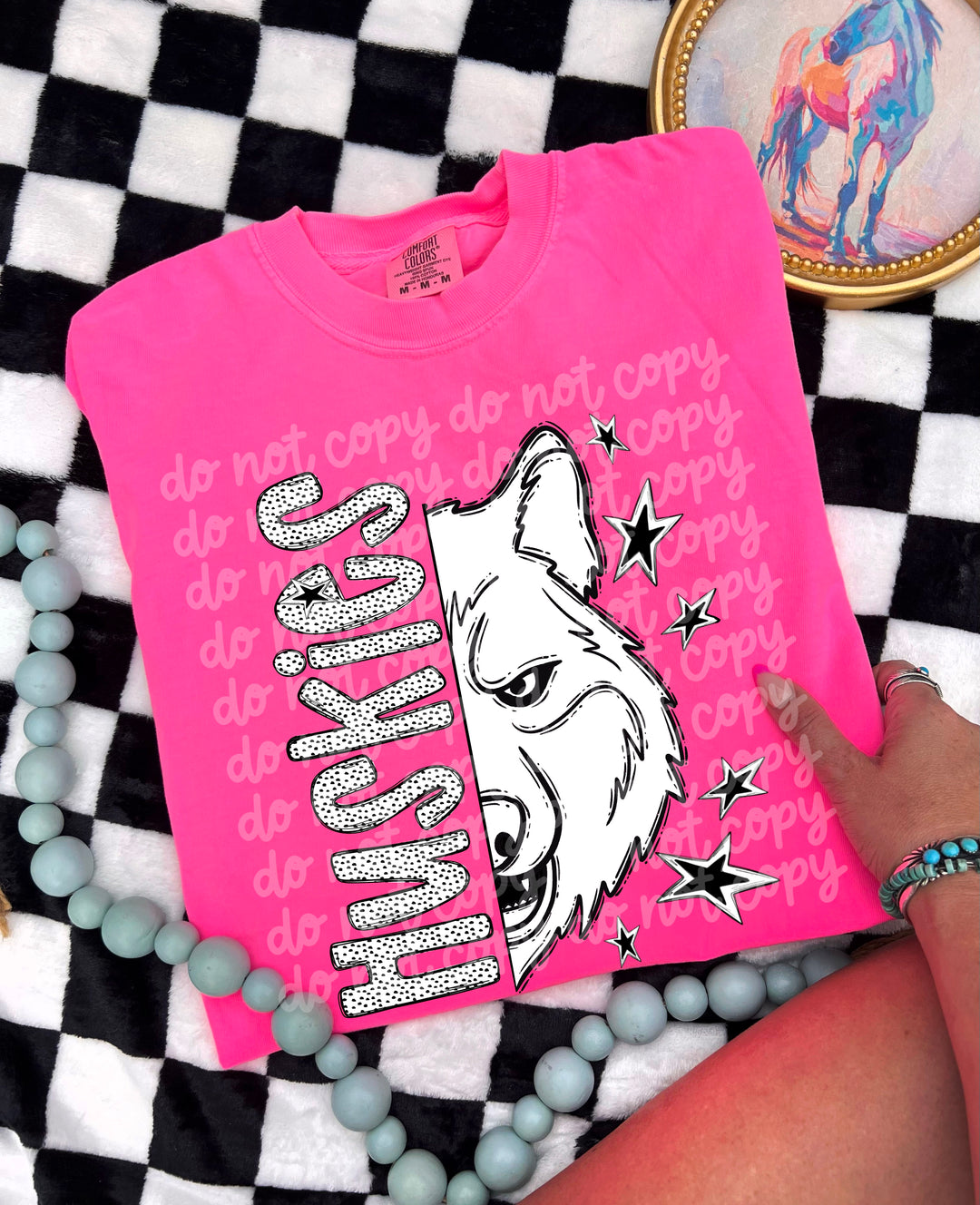 BW Dottie Mascots DTF Print