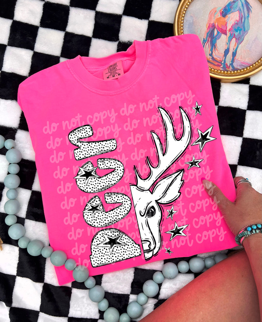 BW Dottie Mascots DTF Print